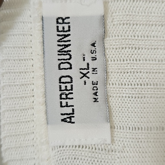 Alfred Dunner Cream Knit Cardigan and Top Set - Picture 5 of 8